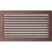 Решетка вентиляционная Медная 22x37 с жалюзи