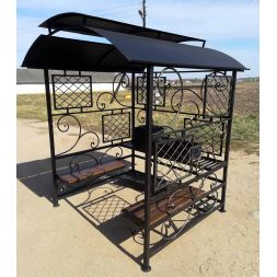 Беседка-мангал Эйнар, сталь 5 мм