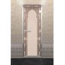 Дверь для бани Doorwood Хамам Восточная арка Бронза Матовая