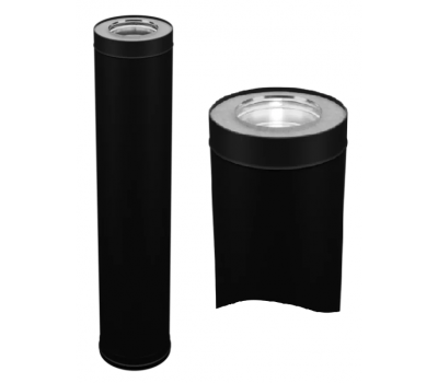 Ferrum Blackside сэндвич 1,0 м (430/0,8мм + нерж/эмаль) Ф115х200 Ceramics