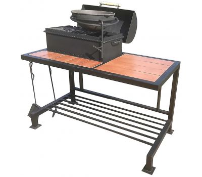 Мангал 4 в 1 Лофт-Эрмин, сталь 5 мм