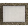 Решетка вентиляционная Чёрная-Латунь 22x30