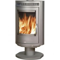 Печь-камин Arktis 8 поворотный, серый металл