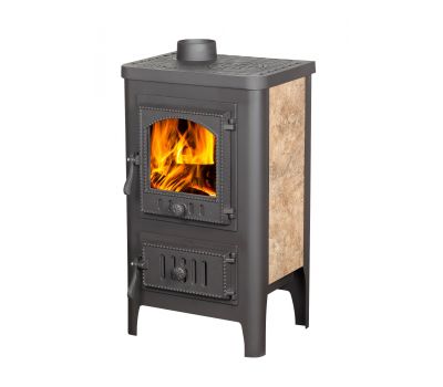 Печь-камин Бавария Оптима Чугун с плитой Печь-камин Бавария Оптима Чугун с плитой