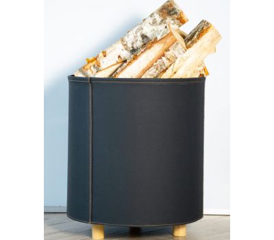 Дровница Tallinn в экокоже, графит