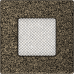 Решетка вентиляционная Чёрная-Латунь 11x11