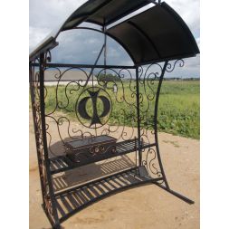 Кованый мангал с крышей КР-11, сталь 5 мм
