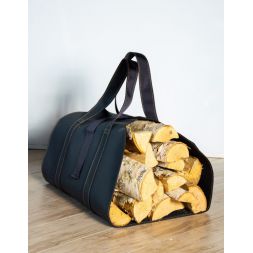 Сумка-переноска для  дров из экокожи Vienna (черный)