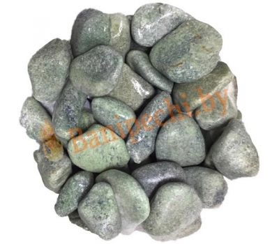 Камни для бани Жадеит шлифованный мелкий, 10 кг (коробка, Урал)