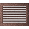 Решетка вентиляционная Медная 22x30 с жалюзи