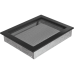 Решетка вентиляционная Чёрная 22x30