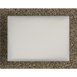Решетка вентиляционная Чёрная-Латунь 22x30