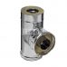 Ferrum GS сэндвич-тройник 90° (430/0,5мм + нерж.) Ф80х160