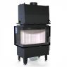 Каминная топка DEFRO HOME RIVA SM BL SHORT угловая с водным контуром