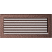 Решетка вентиляционная Медная 17x37 с жалюзи