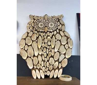 Панно из можжевельника Сова