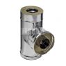 Ferrum GS сэндвич-тройник 90° (430/0,5мм + нерж.) Ф80х160