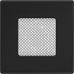 Решетка вентиляционная Чёрная 11x11