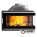 Каминная топка Kawmet W16 PB с угловым правым стеклом без рамы (13.5 kW) ECO