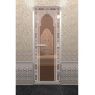Дверь для бани Doorwood Хамам Восточная арка Бронза