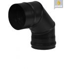 Дымоходы из нержавеющей стали Везувий Black 115 x 200 мм