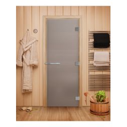 Стеклянная дверь для бани Doorwood Эталон Сатин