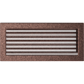 Решетка вентиляционная Медная 17x37 с жалюзи