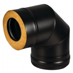 КОЛЕНО 90° ВЕЗУВИЙ BLACK ДВУХКОНТУРНОЕ 115 x 200 ММ