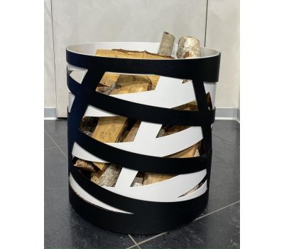 Дровница Saturn (черно-белая)