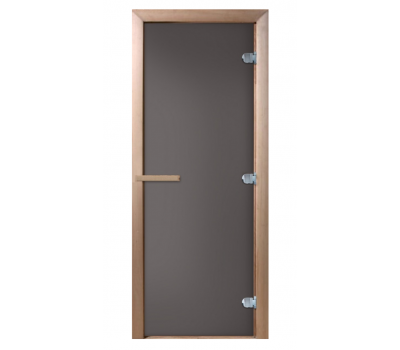 Стеклянная дверь для бани Doorwood 180*70 Затмение, графит матовый Стеклянная дверь для бани Doorwood 180*70 Затмение, графит матовый