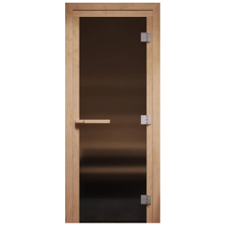 Стеклянная дверь для бани Cooper Pro 170*71,5 бронза матовая