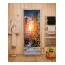 Стеклянная дверь для бани Doorwood  Эталон с фотопечатью 
