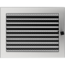 Решетка вентиляционная Стальная шлифованная 22x30 с жалюзи