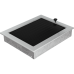 Решетка вентиляционная Стальная шлифованная 22x30 с жалюзи