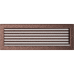 Решетка вентиляционная Медная 17x49 с жалюзи