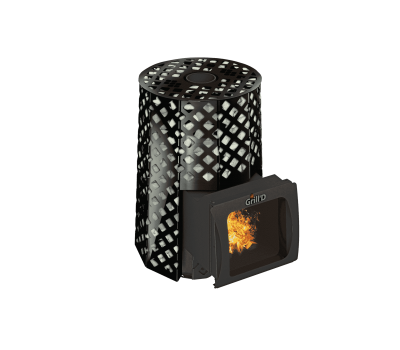 Печь для бани Grill'D Violet Romb Short Window Max (Камень колотый 100 кг)