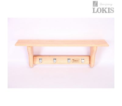 Вешалка С Полкой 4 Крючка Ольха