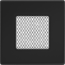 Решетка вентиляционная Чёрная 11x11
