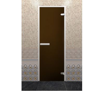 Дверь для бани Doorwood Хамам Лайт Бронза матовая