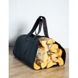 Сумка-переноска для  дров из экокожи Vienna (графит)