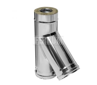 Ferrum HF сэндвич-тройник 135° (430/0,8мм + нерж.) Ф250х350