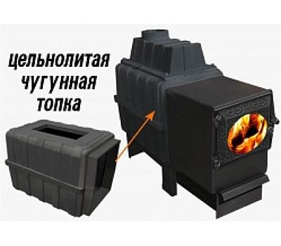 Печь для бани ВОЕВОДА 20 ДТ3-СТЕКЛО ПОД ОБКЛАДКУ