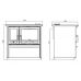 Отопительно-варочная печь Plamen 850 Termo Glass
