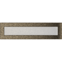 Решетка вентиляционная Чёрная-Латунь 11x42