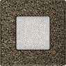 Решетка вентиляционная Чёрная-Латунь 11x11
