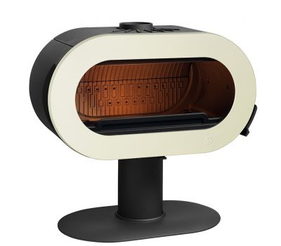 Чугунная печь Invicta Fifty эмаль бежевая прямая нога