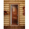 Дверь для бани Doorwood Престиж Бронза